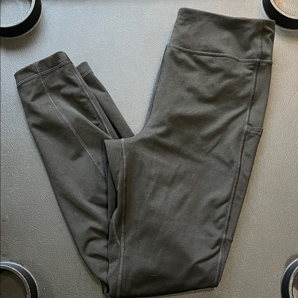 Duluth Trading Co Black Performance Leggings w/ Side Pockets Size Medium